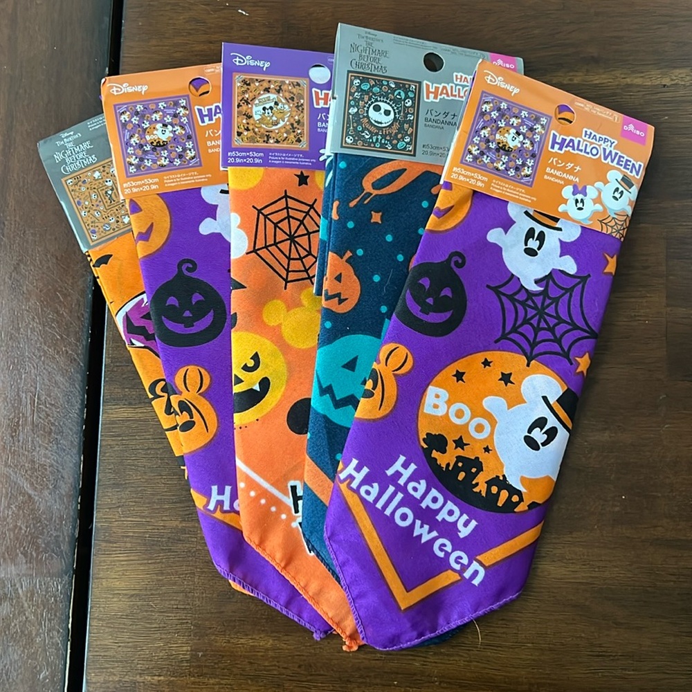 Set of 5 Disney/Nightmare Before Christmas Bandanas